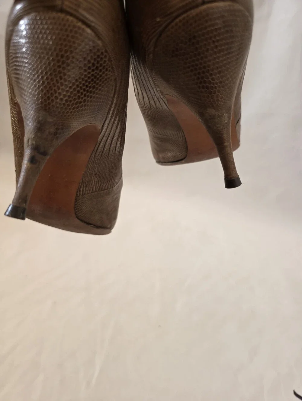 Vintage Salvini Exotic Leather Stiletto Pumps 10 AA